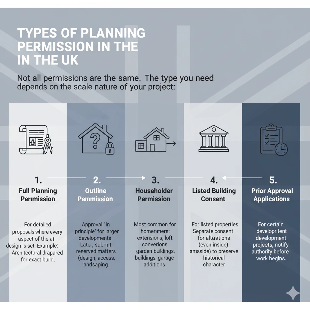 Types of planning permission in the UK